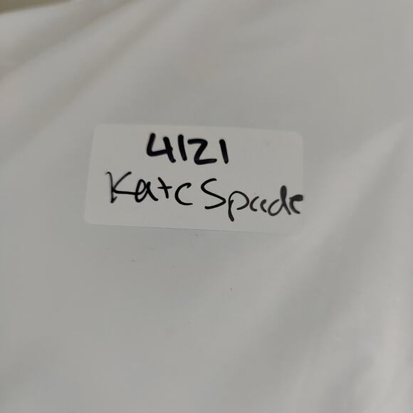 Kate‎ Spade Floral Canvas Bag Green Top Handle Shoulder Strap Satchel Preppy Bow - Picture 9 of 9